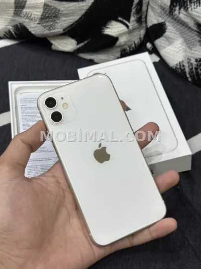 IPhone 11, 128 GB, Ağ, Zəmanət, Face ID, Sənədlərlə