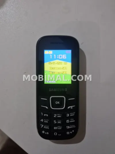 Samsung E1252, rəng - Qara, İki sim kartlı