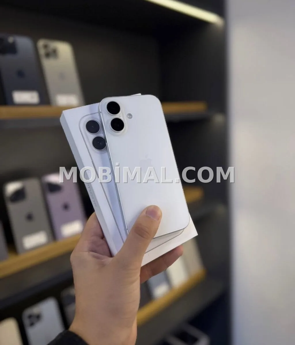 IPhone 16, 128 GB, Ağ, Zəmanət, Simsiz şarj, Face ID