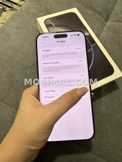 IPhone 16 Pro Max, 256 GB, Black Titanium, Face ID