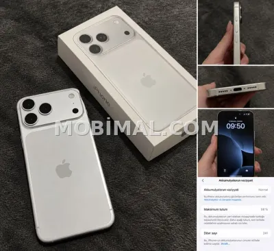 IPhone 17 Pro Max, 256 GB, Gümüşü, Face ID