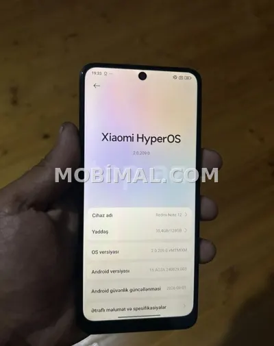 Xiaomi 128 GB, rəng - Qara, İki sim kartlı
