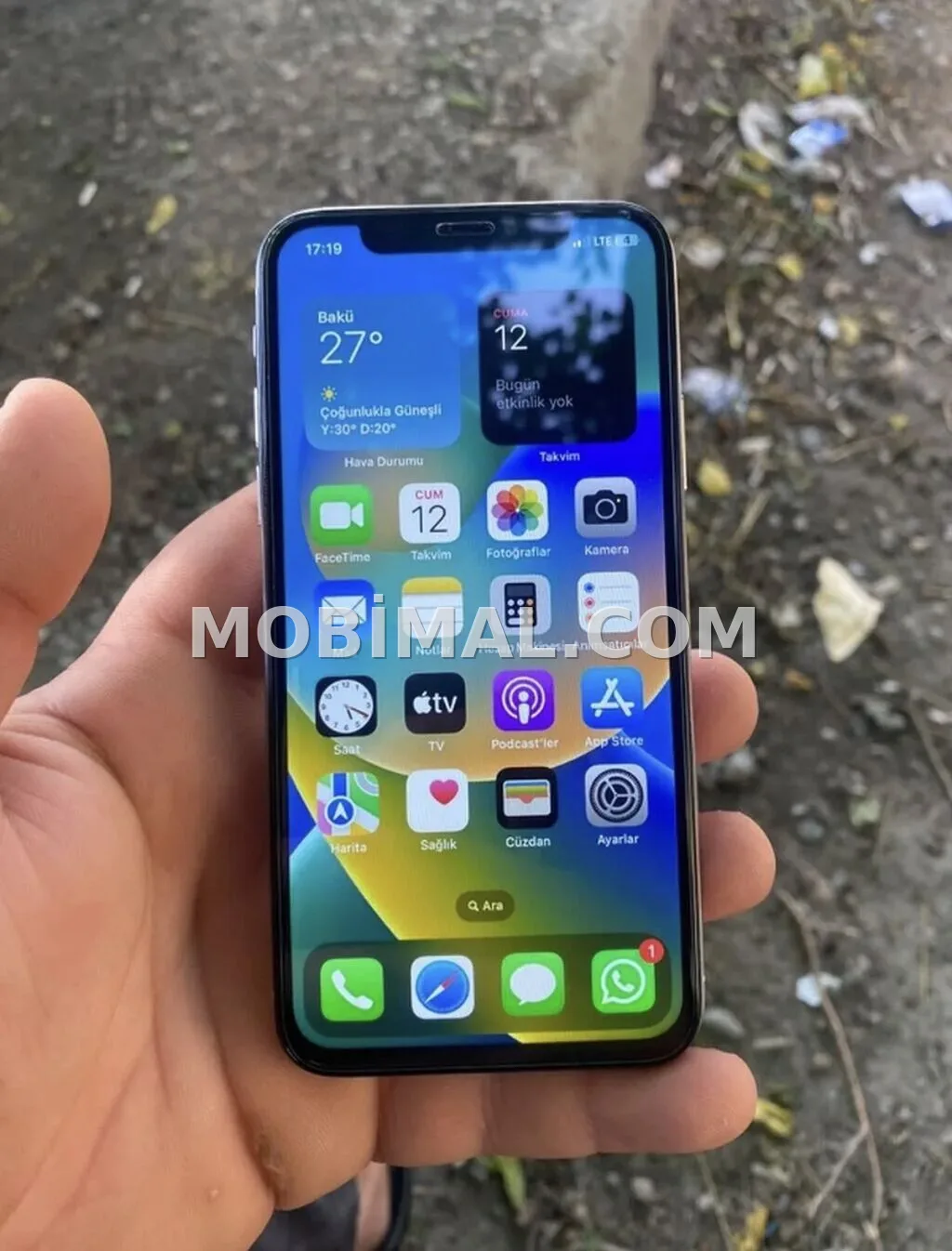 IPhone X, 256 GB, Zəmanət, Face ID, Sənədlərlə