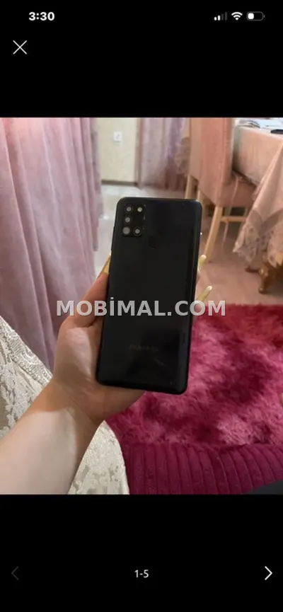 Samsung Galaxy A21S, 32 GB, rəng - Qara, Barmaq izi