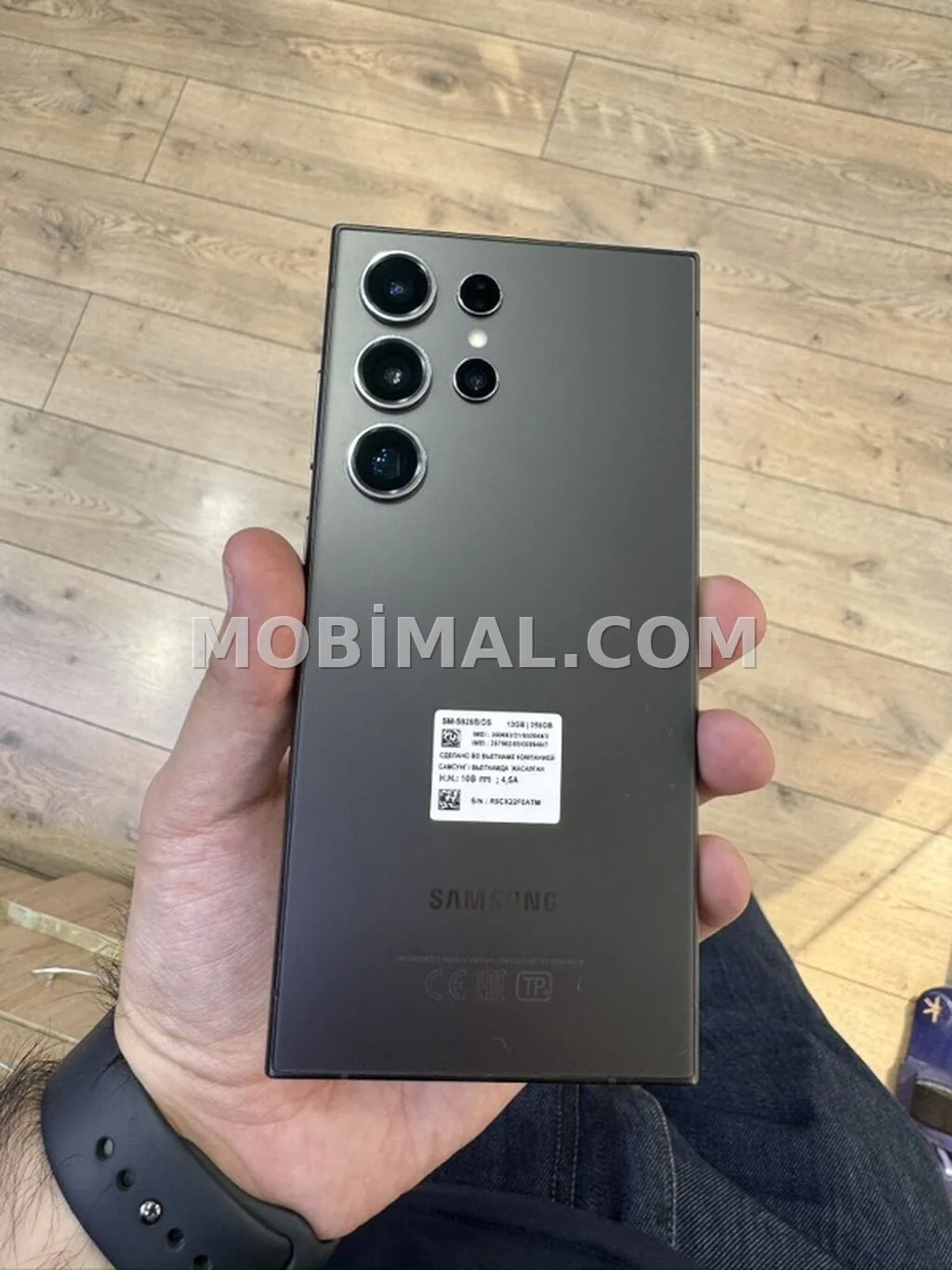 Samsung Galaxy S24 Ultra, 256 GB, rəng - Boz, Barmaq izi