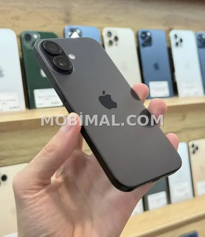 IPhone 16, 128 GB, Qara, Zəmanət, Simsiz şarj, Face ID