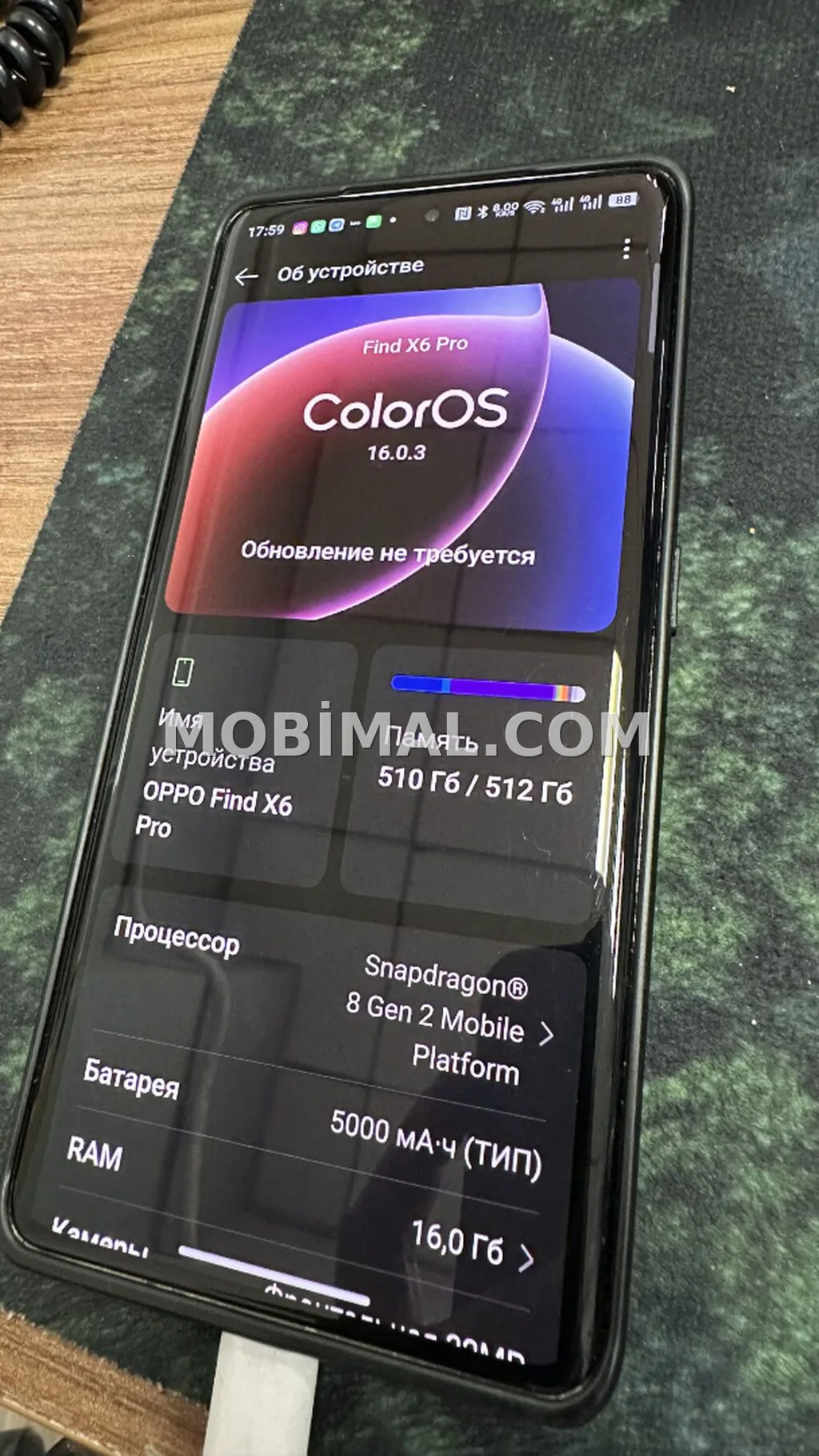 Oppo Find X6 Pro, 512 GB, rəng - Narıncı, Barmaq izi, Simsiz şarj, İki sim kartlı