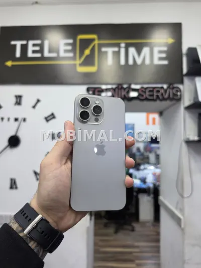 IPhone 15 Pro Max, 256 GB, Natural Titanium, Zəmanət, Simsiz şarj, Face ID