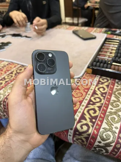 IPhone 15 Pro, 128 GB, Black Titanium, Face ID