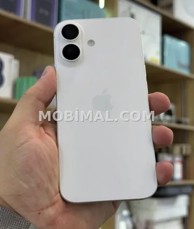 IPhone 16, 128 GB, Ağ, Zəmanət, Simsiz şarj, Face ID