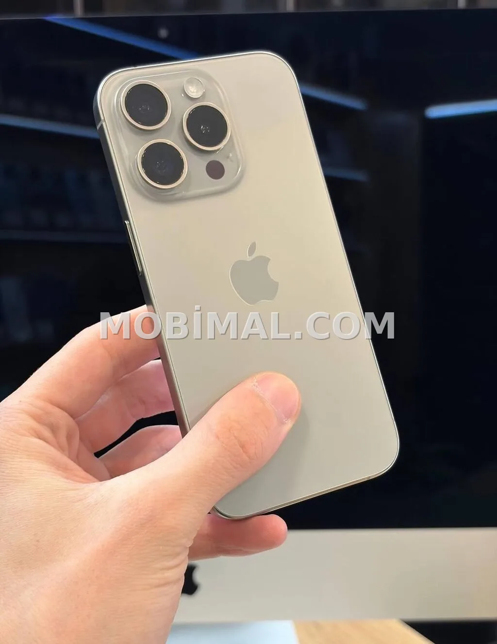 IPhone 15 Pro, 256 GB, Natural Titanium, Zəmanət, Simsiz şarj, Face ID