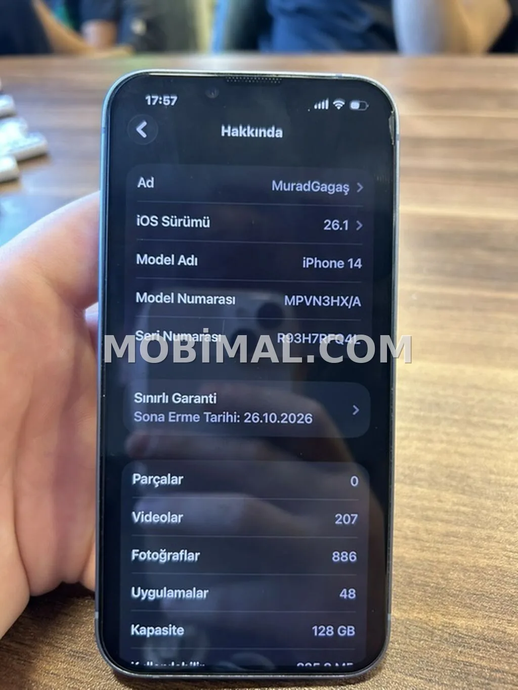 IPhone 14, 128 GB, Göy, Zəmanət